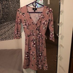 Floral wrap dress